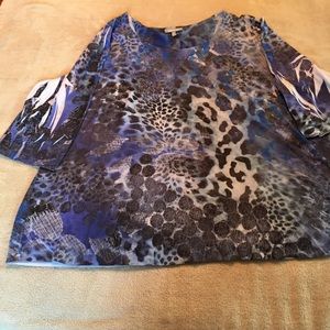 Essentials embellished 3/4 sleeve shirt